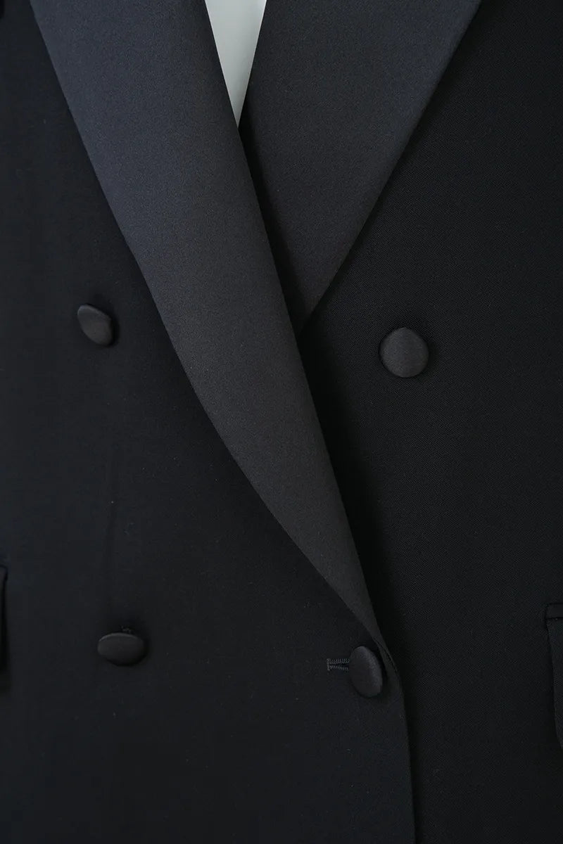 Oversized Tailored Tuxedo Jacket