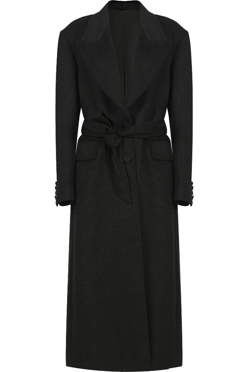 Wool Cashmere Tailored Coat