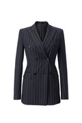 Double Breasted Pin Stripe Blazer
