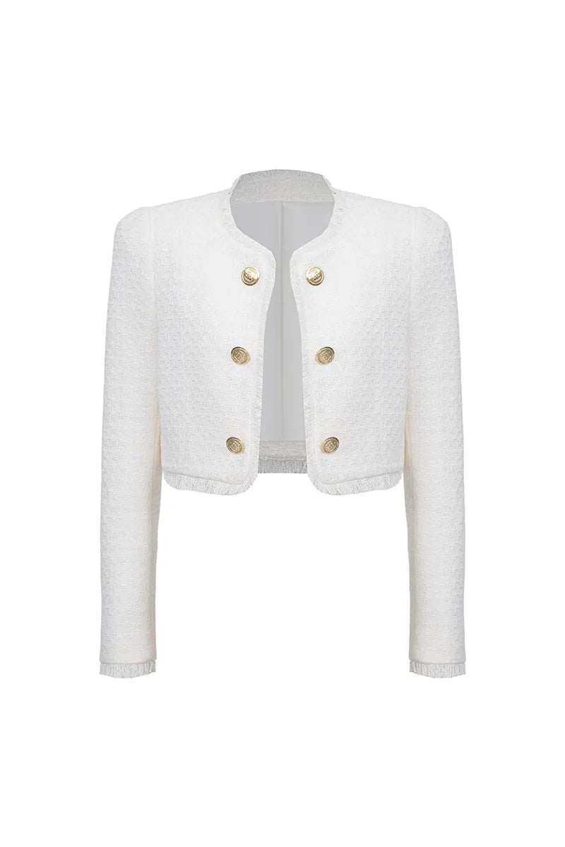 Tweed Crop Blazer