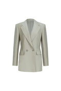 Raw Silk 2 button blazer