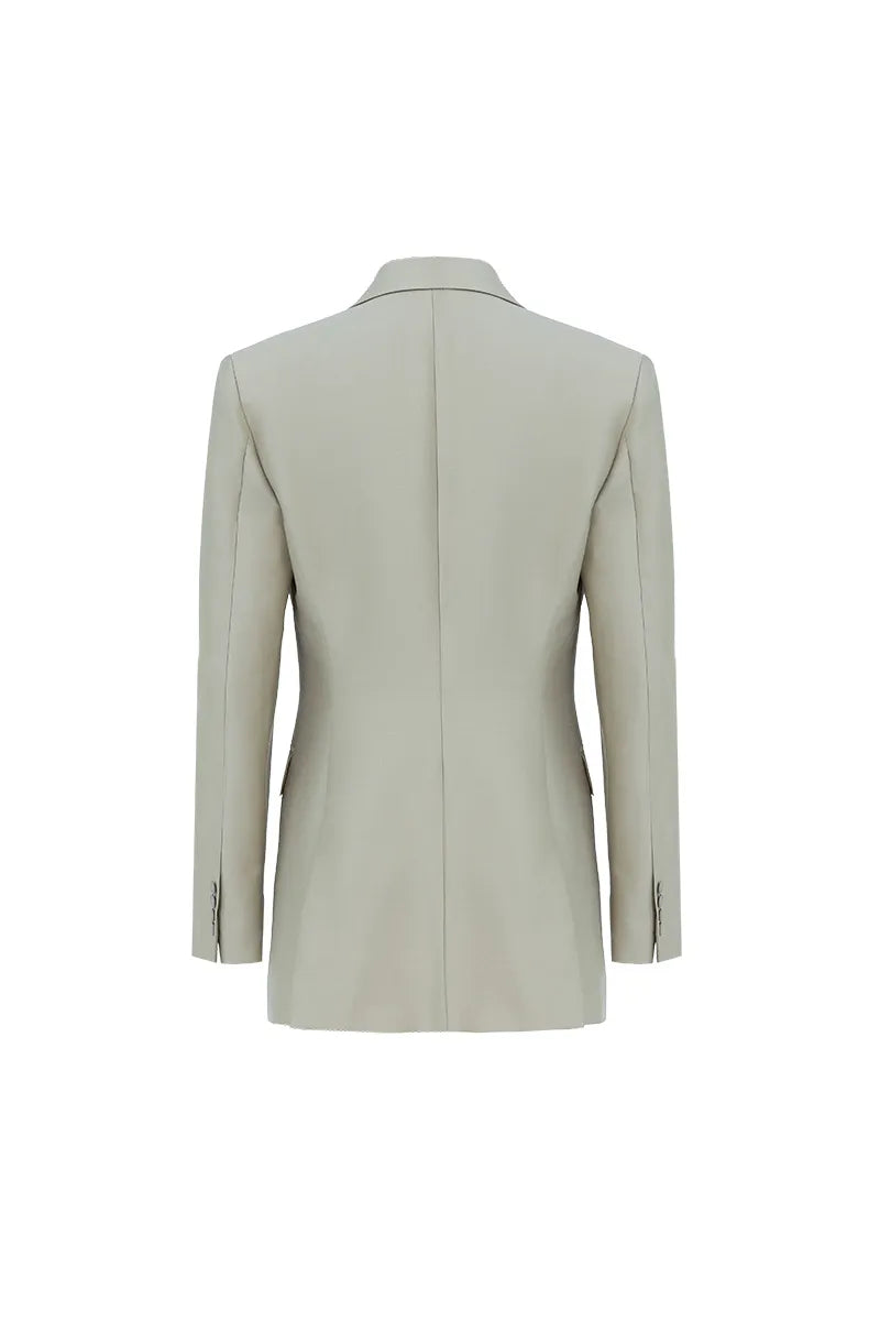 Raw Silk 2 button blazer